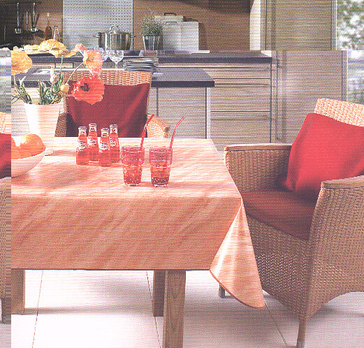 Trend uni, Wind- und wetterfeste Gartentischdecken, Hotelwäsche Völcker
